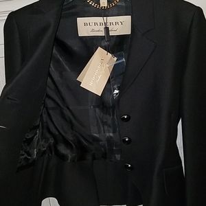 *NWT* Burberry Black Blazer sz. 4